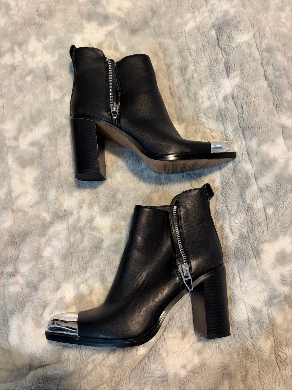 Katy Perry Black w/Silver Toe Bootie